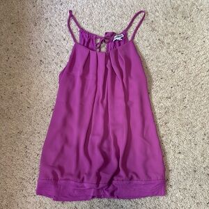 EXPRESS Pink tank top tie back. Size S.